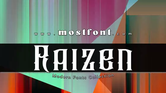 Typographic Design of Raizen