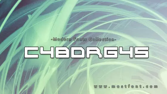 「Cyborg45」字体排版图片