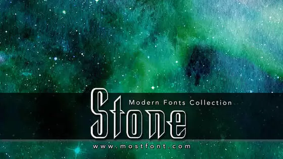 「Stone」字体排版图片