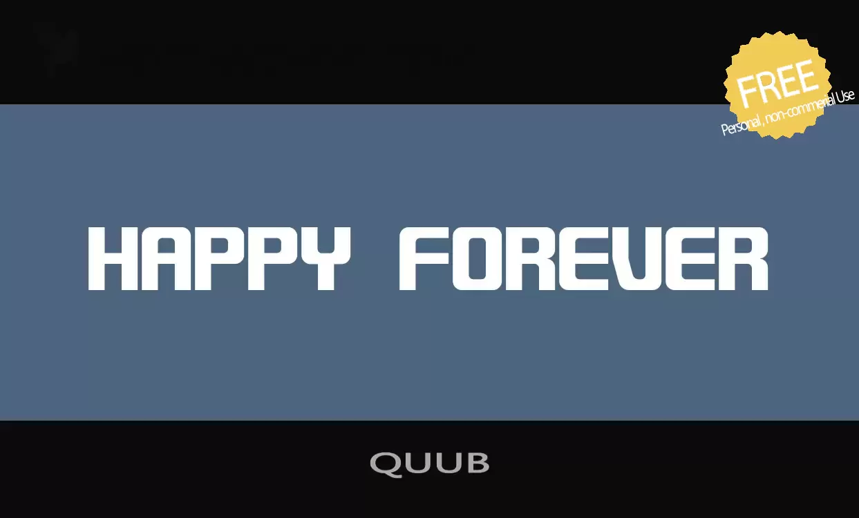Sample of QUUB