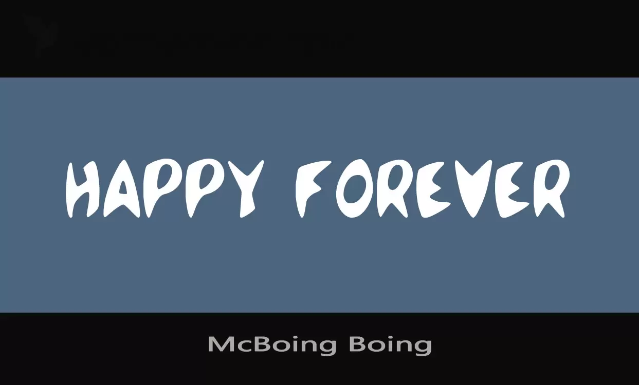 「McBoing-Boing」字体效果图