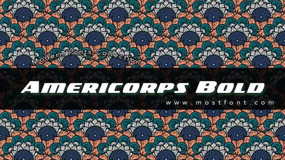 「Americorps-Bold」字体排版样式