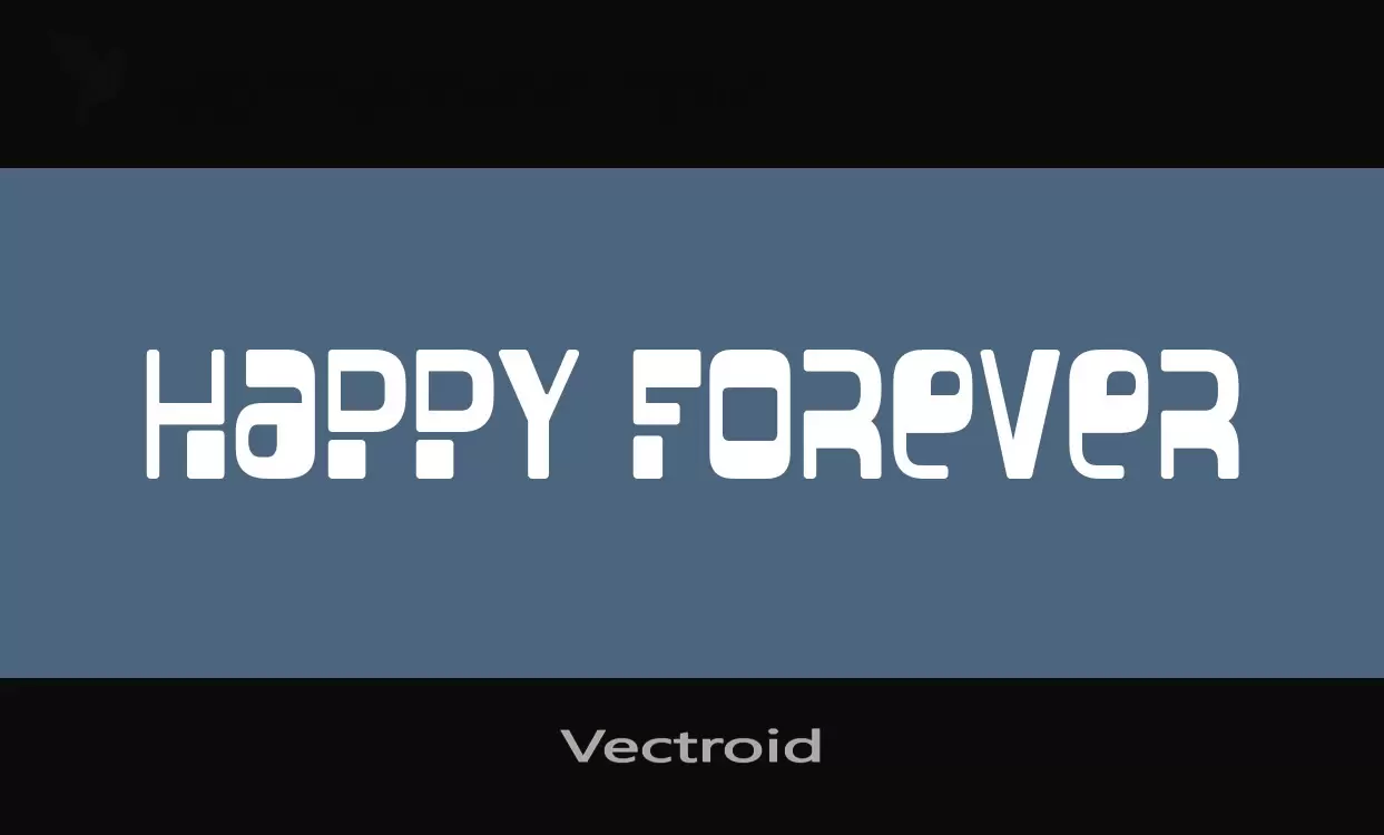 Font Sample of Vectroid