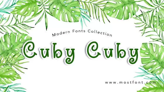 「Cuby-Cuby」字体排版图片