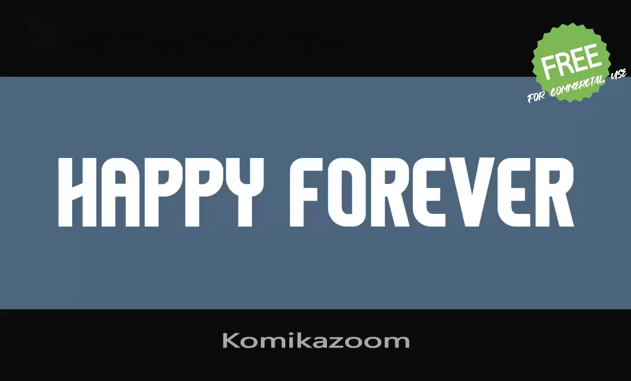 Font Sample of Komikazoom