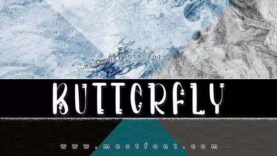 「Butterfly」字体排版样式