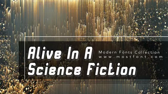 「Alive-In-A-Science-Fiction」字体排版图片