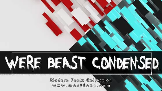 Typographic Design of Were-Beast-Condensed