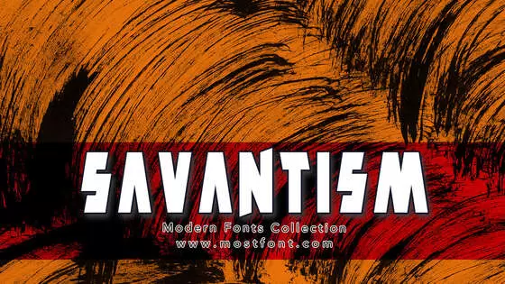 「Savantism」字体排版图片