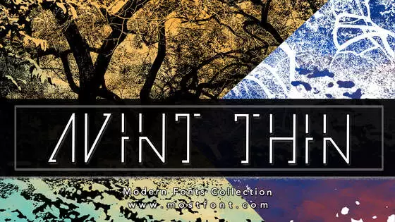 Typographic Design of Avint-Thin