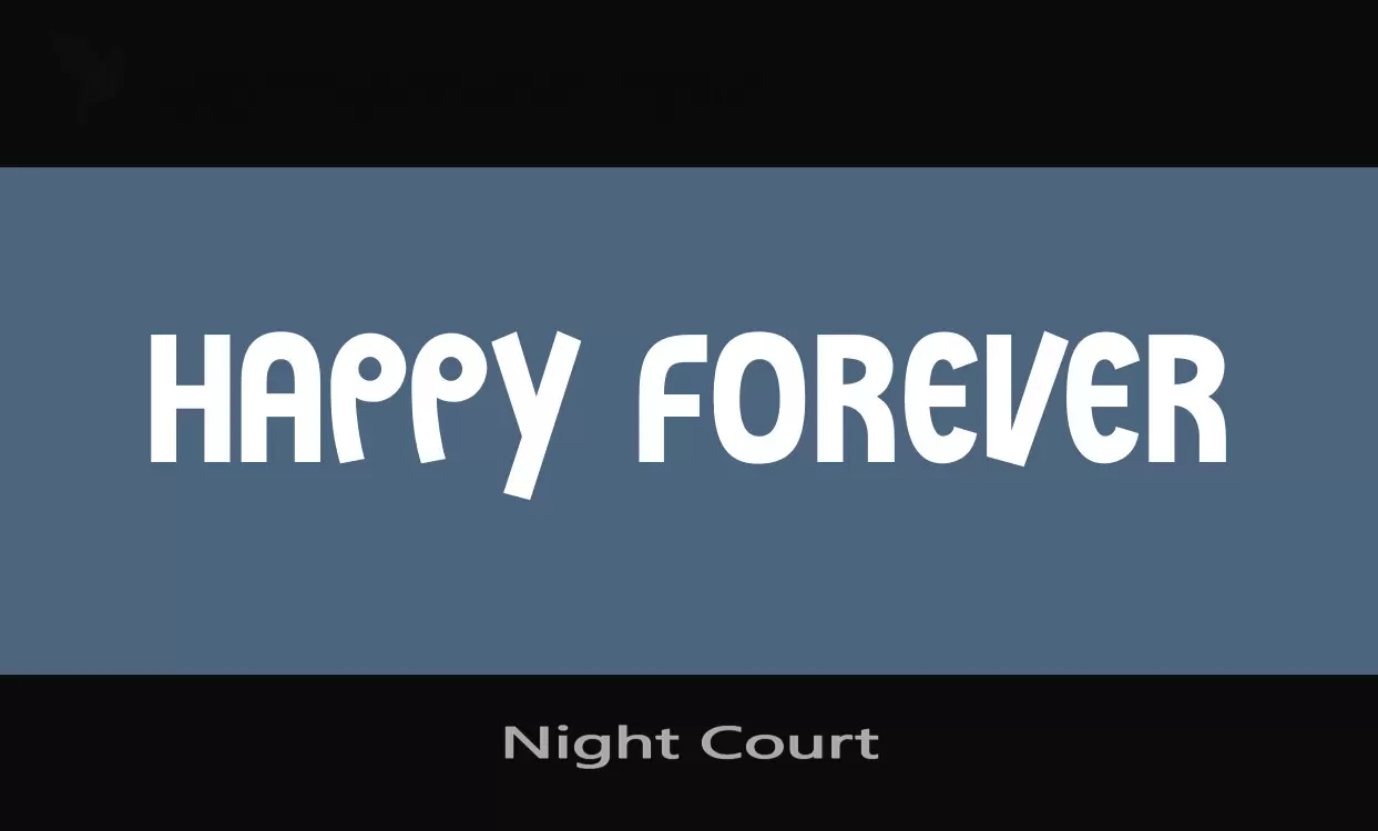 Font Sample of Night-Court