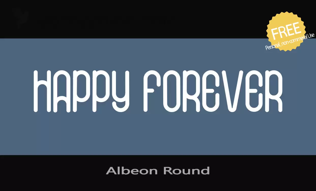 「Albeon-Round」字体效果图