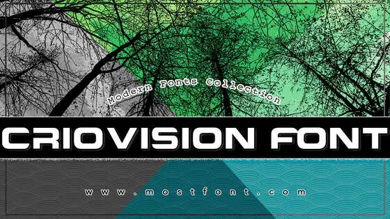 Typographic Design of Criovision-Font