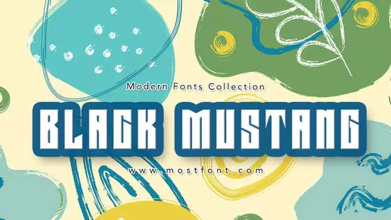 Typographic Design of Black-Mustang