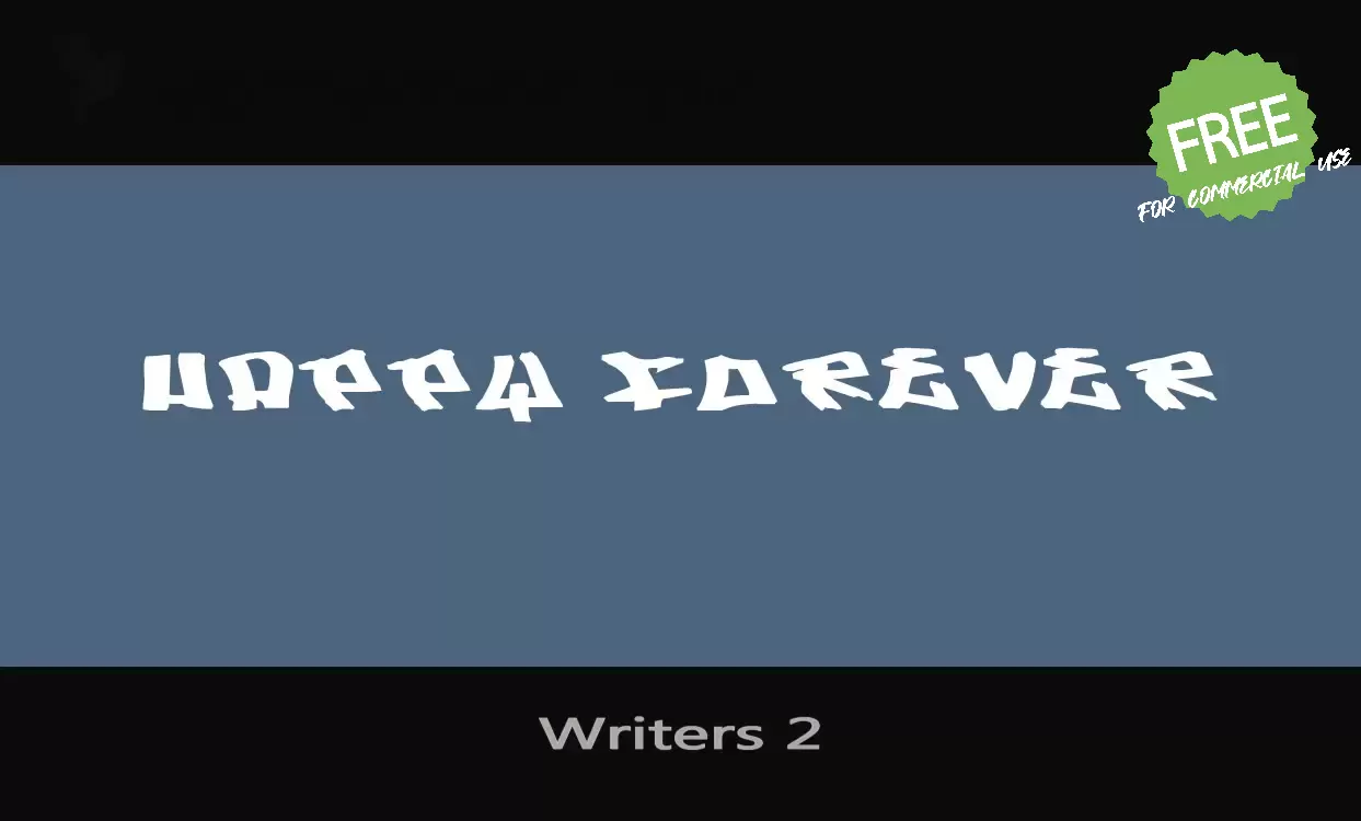 Font Sample of Writers-2