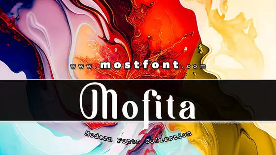 「Möfita」字体排版图片