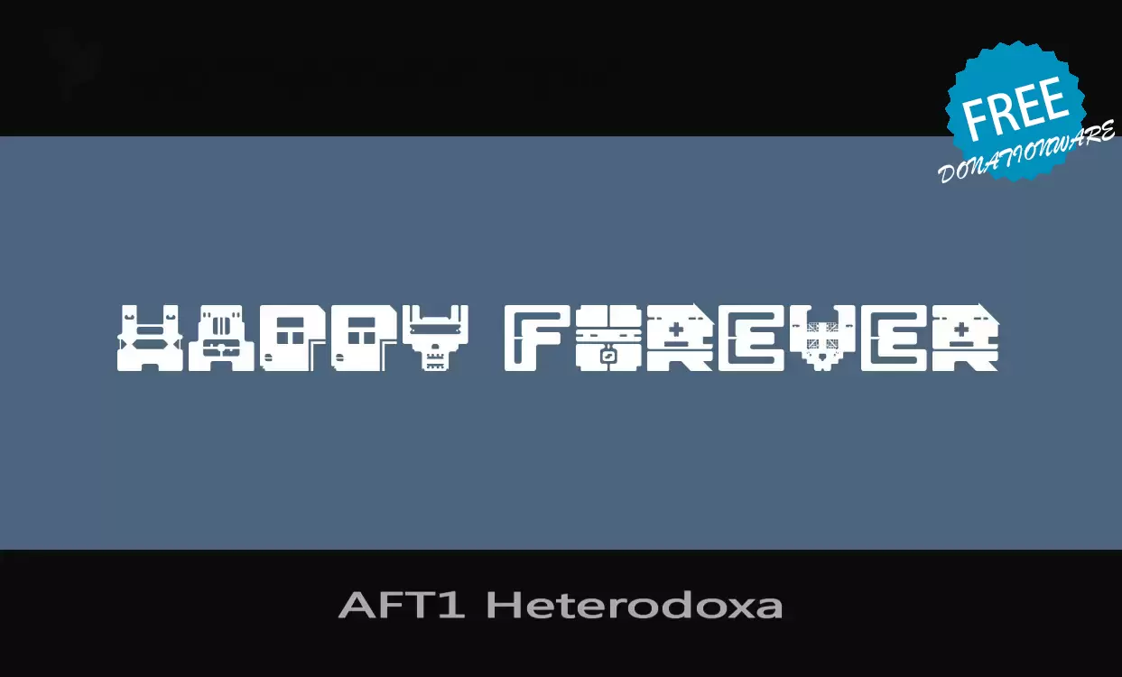 Font Sample of AFT1-Heterodoxa