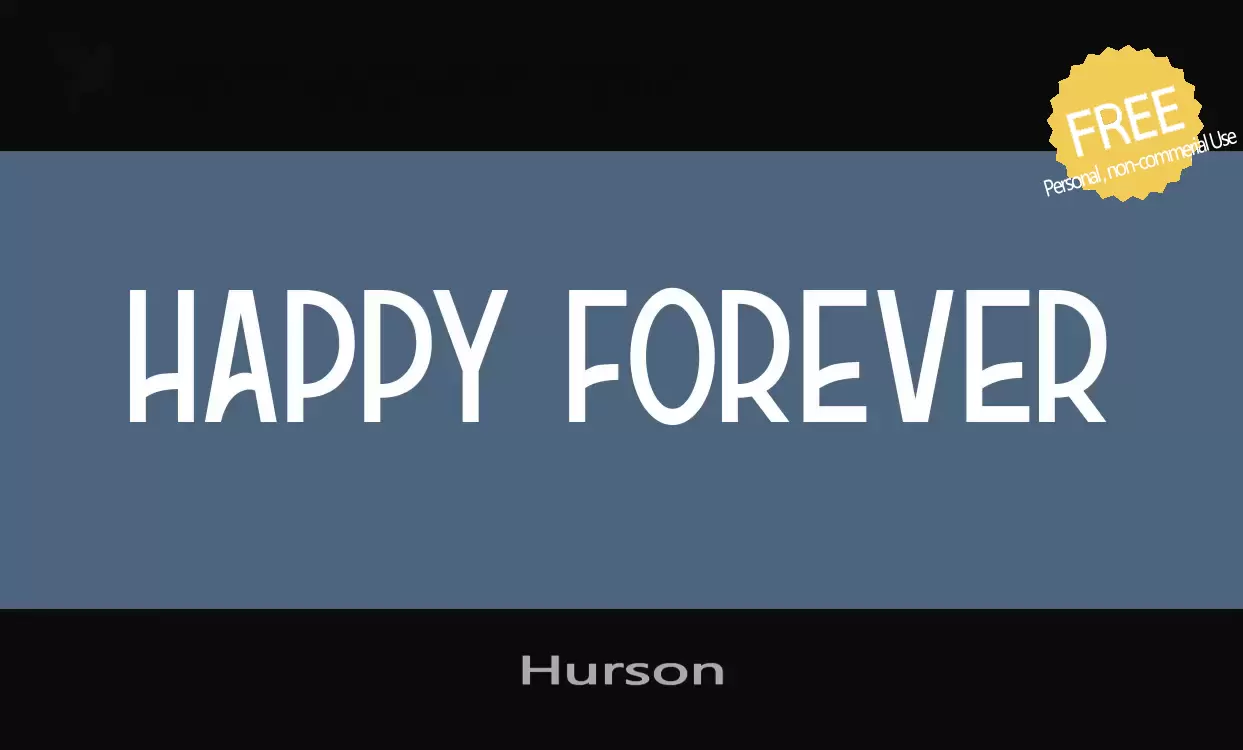 Font Sample of Hurson