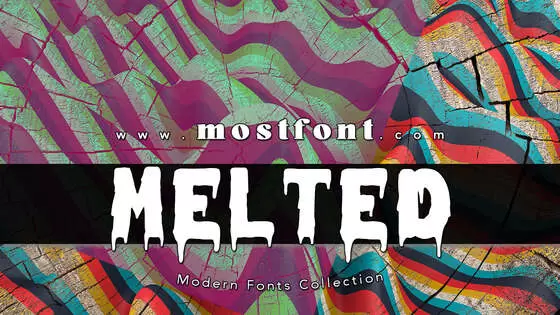 「Melted-Monster」字体排版图片