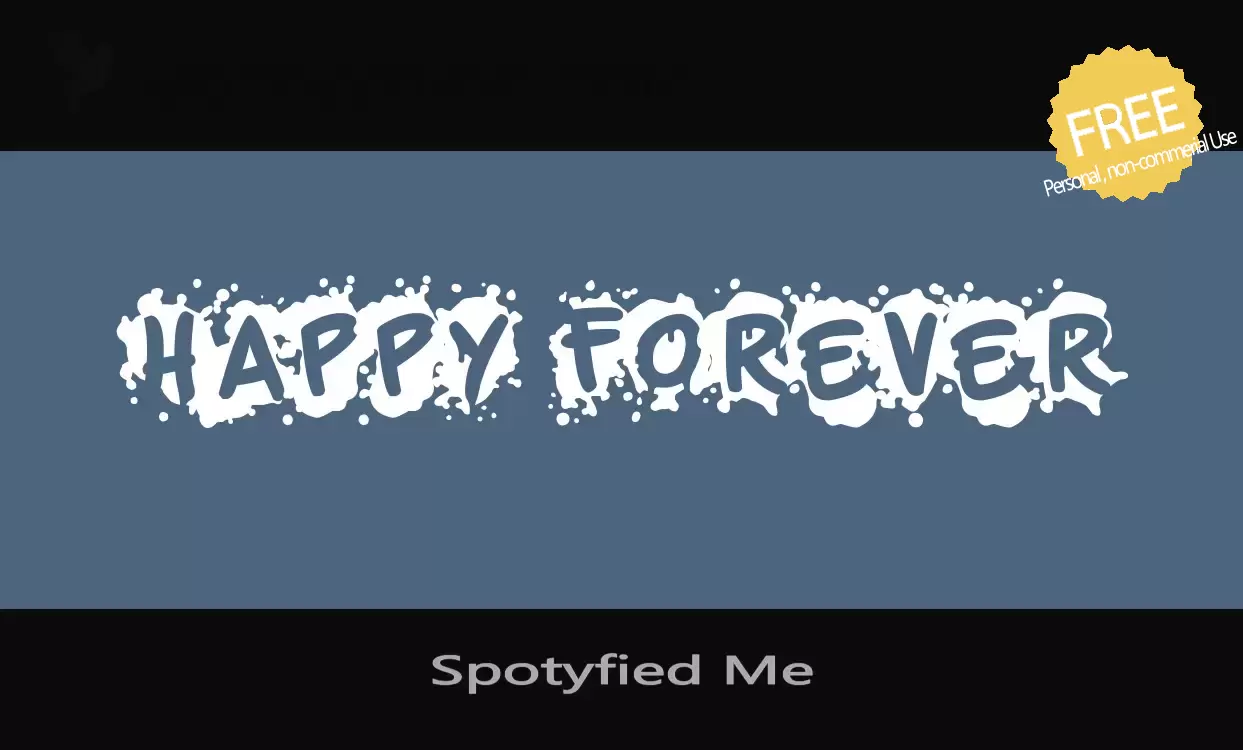 Font Sample of Spotyfied-Me