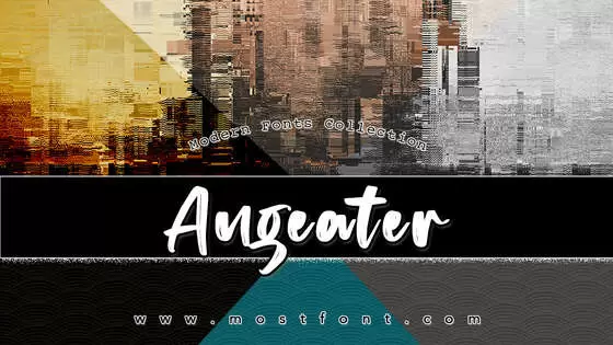 「Angeater」字体排版图片