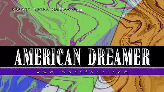 「American-Dreamer」字体排版图片