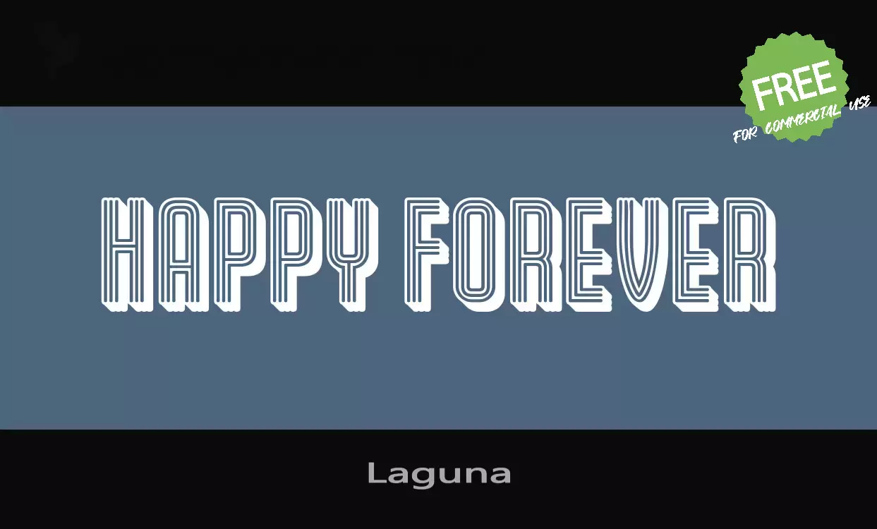 「Laguna」字体效果图