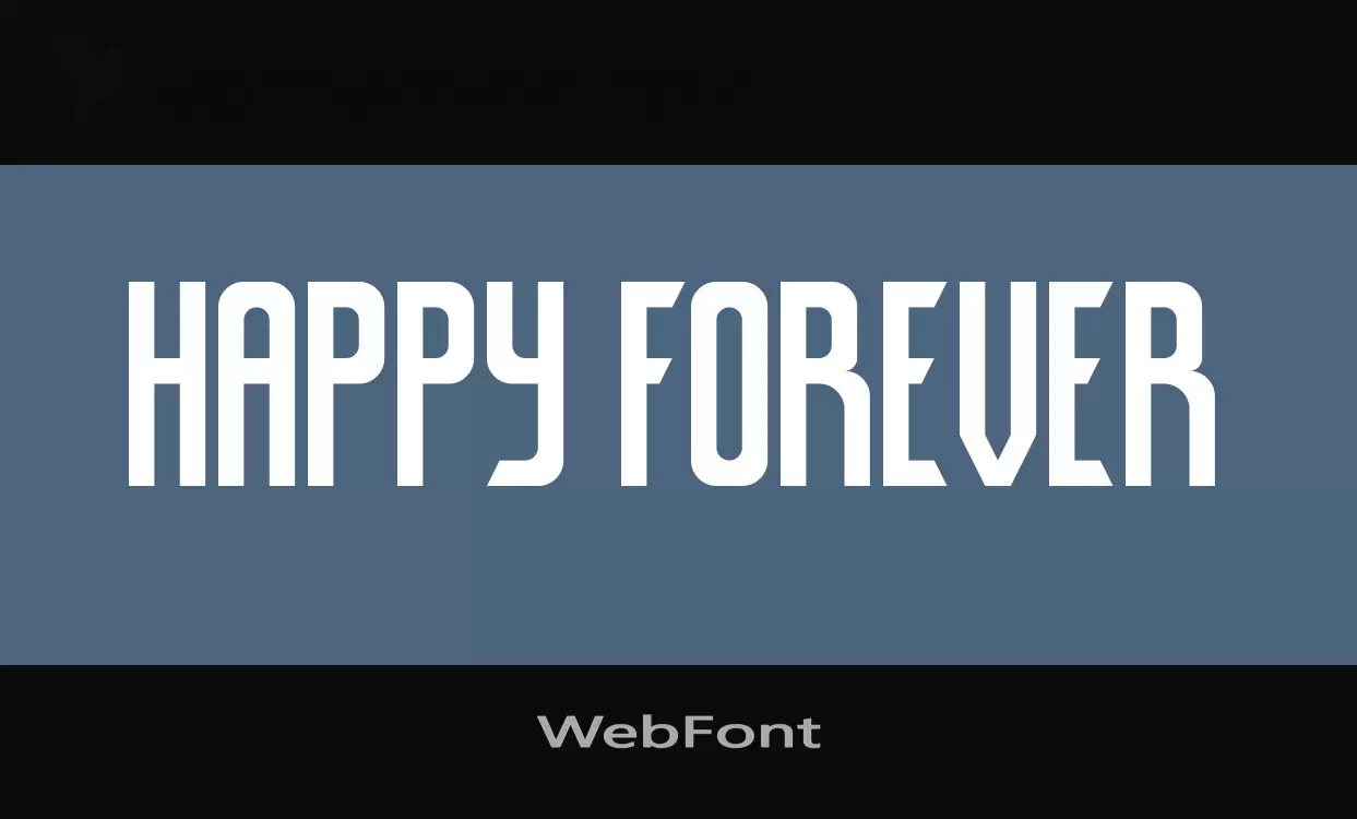 Font Sample of WebFont