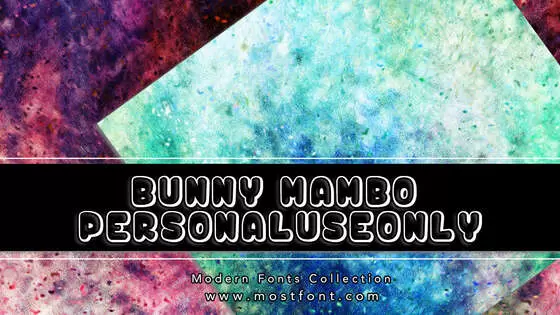 「Bunny-Mambo-PersonalUseOnly」字体排版图片