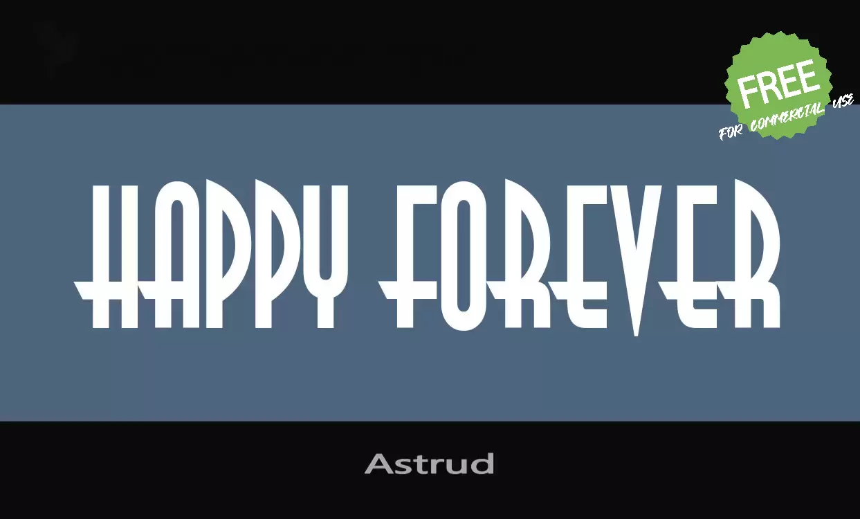 Font Sample of Astrud