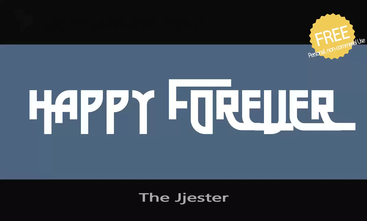 Font Sample of The-Jjester