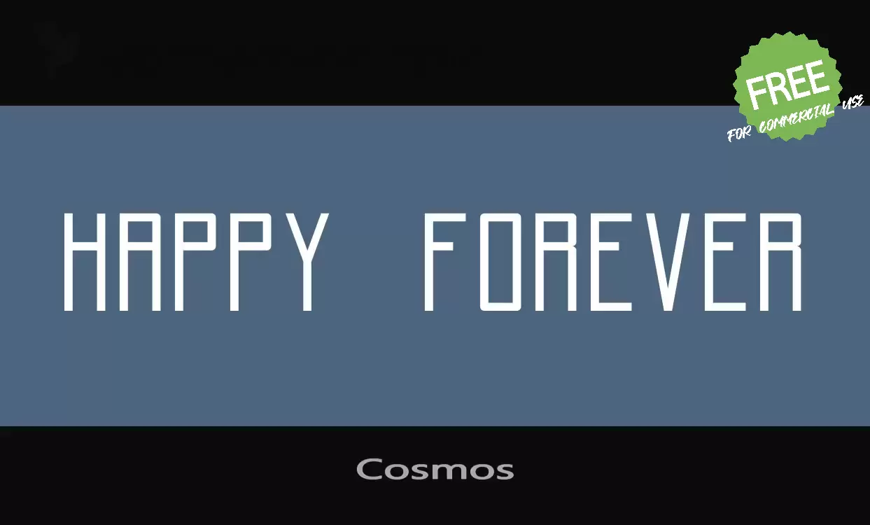 Font Sample of Cosmos