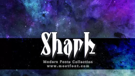 「Shark」字体排版图片