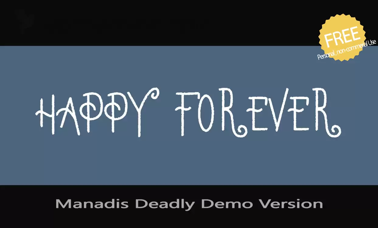 「Manadis-Deadly-Demo-Version」字体效果图