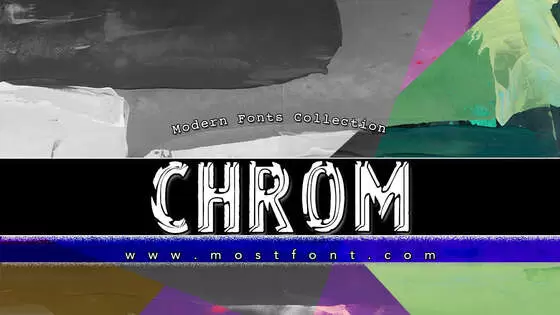 「Chrom」字体排版图片