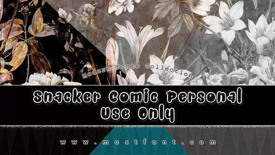 Typographic Design of Snacker-Comic-Personal-Use-Only