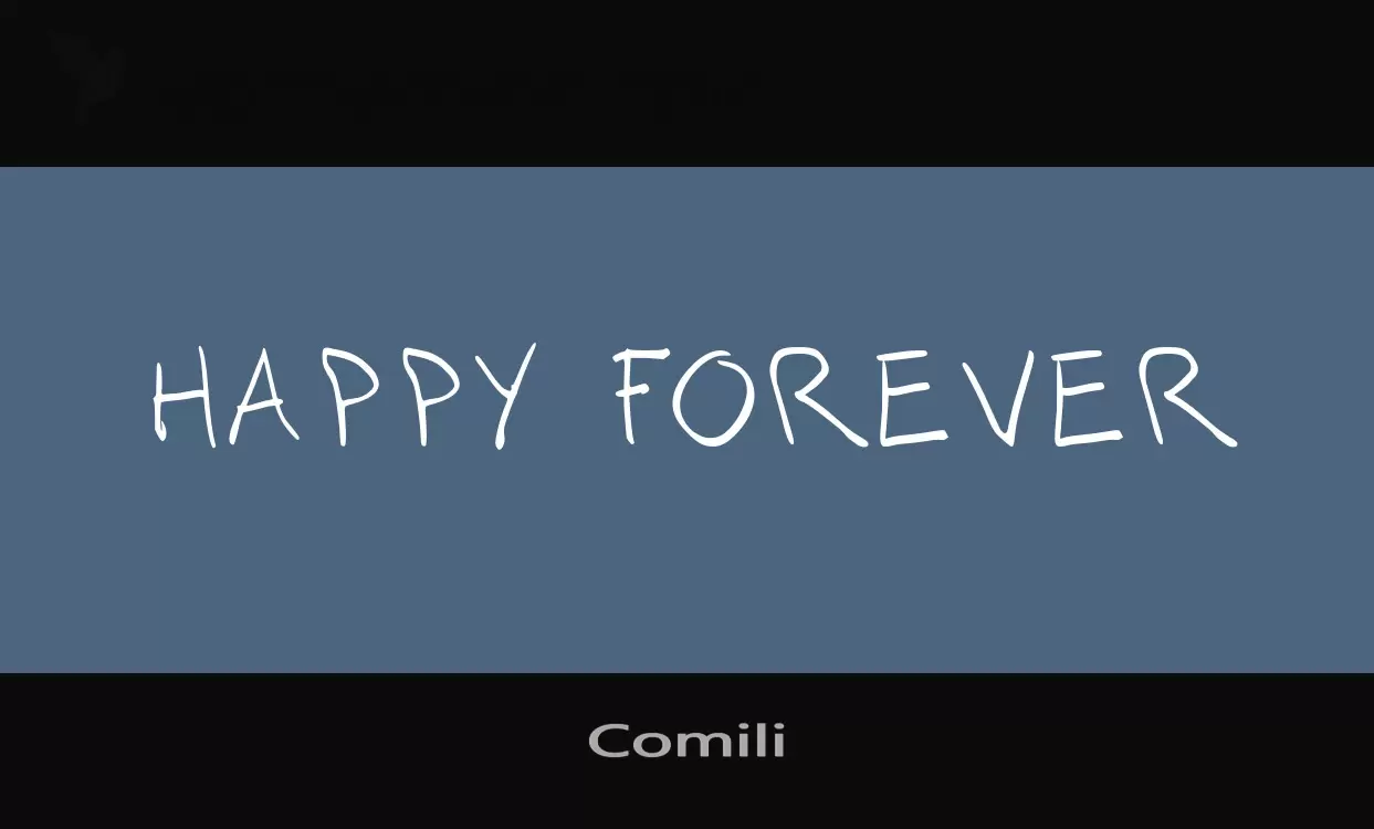 Font Sample of Comili