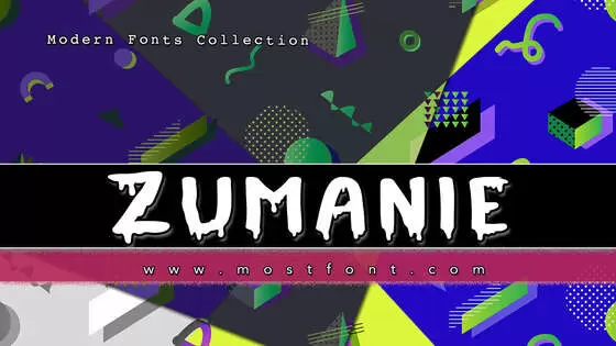 Typographic Design of Zumanie