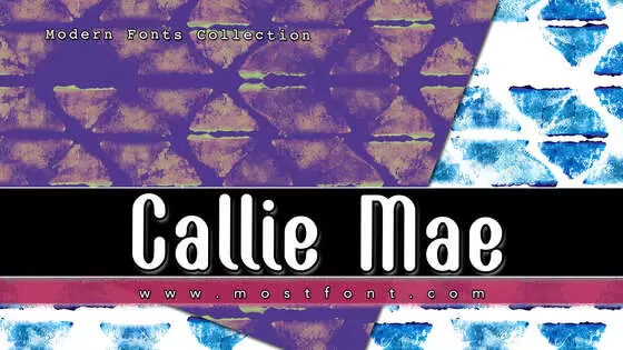 Typographic Design of Callie-Mae