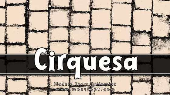 「Cirquesa」字体排版样式