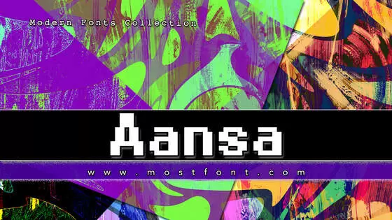 「Aansa」字体排版图片