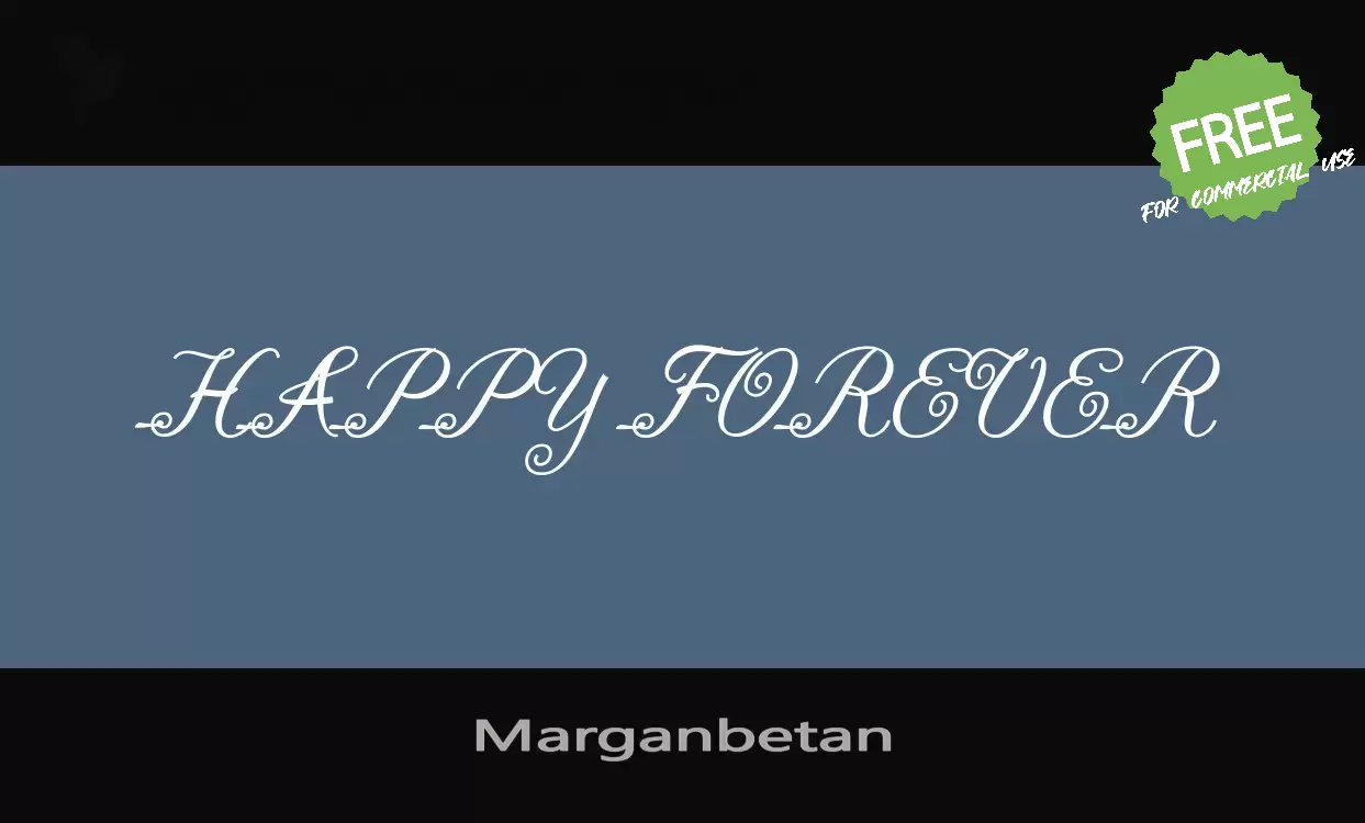 Font Sample of Marganbetan