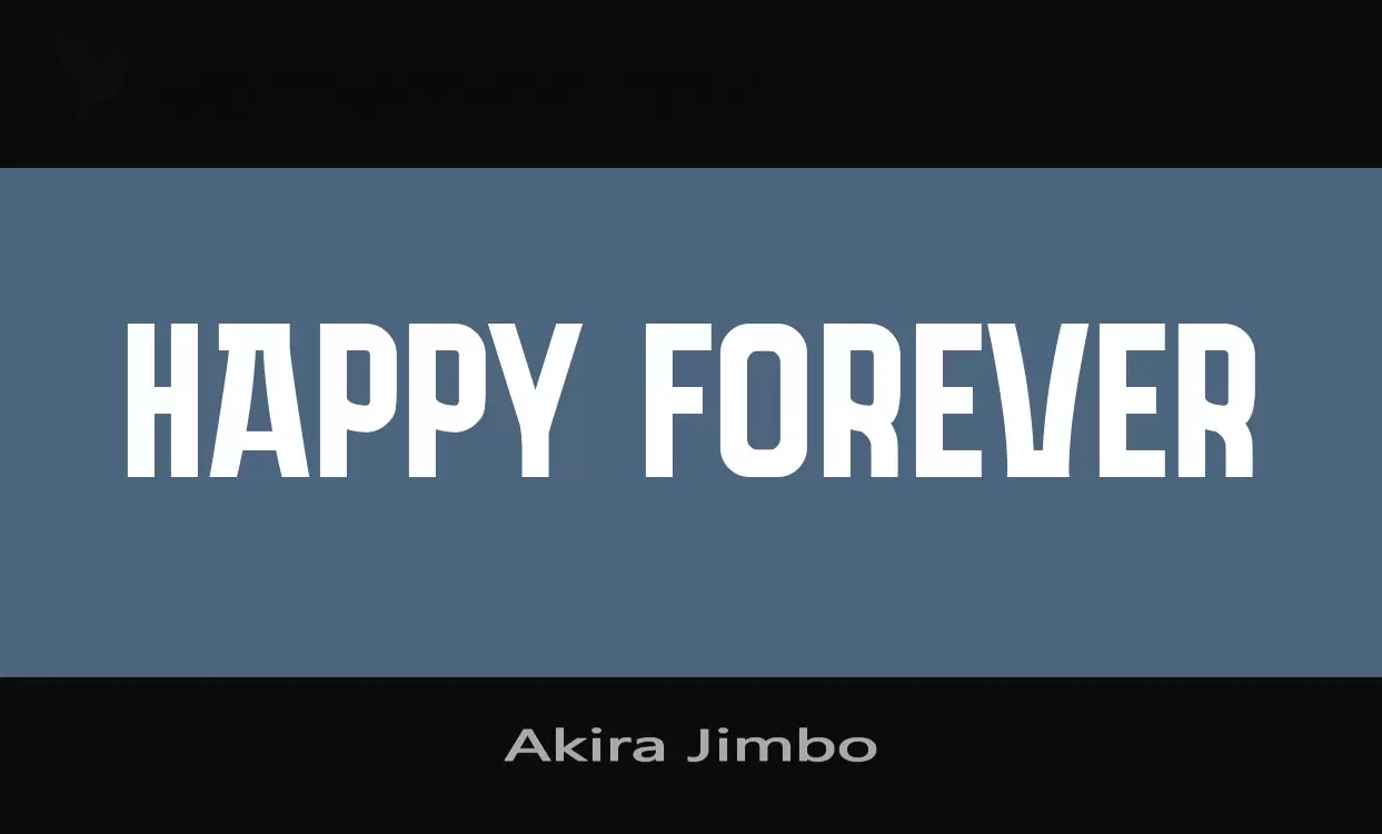 Font Sample of Akira-Jimbo