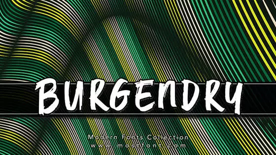 Typographic Design of Burgendry