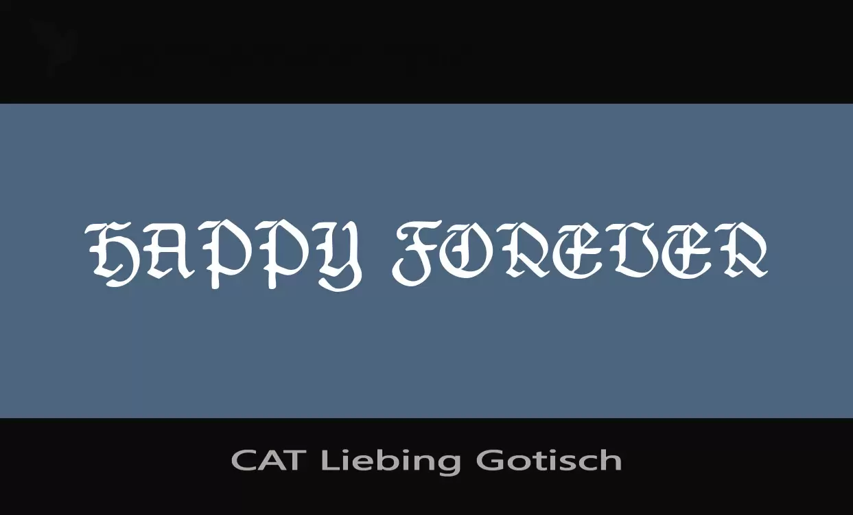 Font Sample of CAT-Liebing-Gotisch