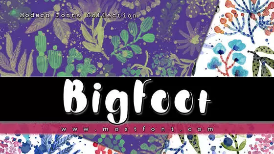 「Bigfoot」字体排版图片