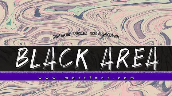 Typographic Design of BLACK-AREA