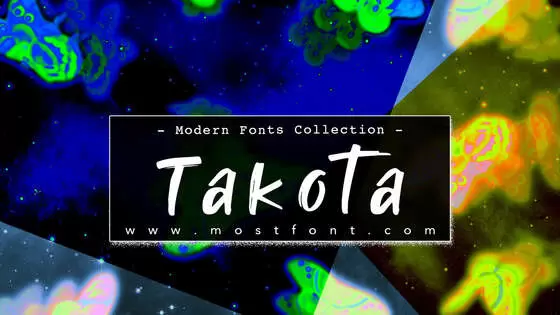 「Takota」字体排版图片