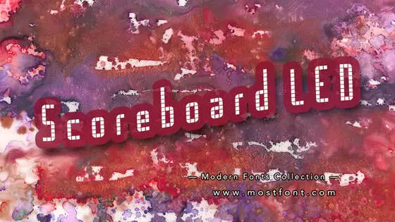 Typographic Design of Scoreboard-LED