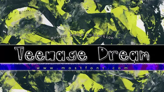 Typographic Design of Teenage-Dream